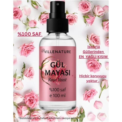 Villenature Gül Mayası Tonik Arındırıcı Etki Tüm Cilt Tipleri İçin 100 ml Cam Şişede - Thumbnail 4