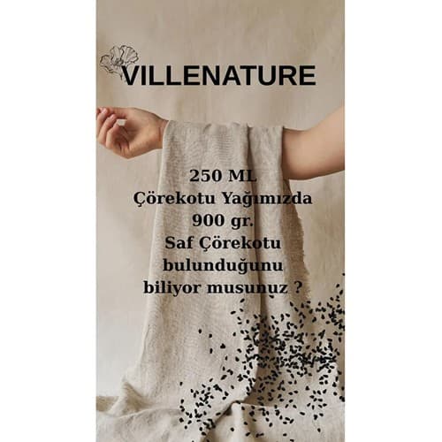 Villenature 2'li Set Soğuk Sıkım Çörekotu Yağı “black Seed Oil” (Nigella Sativa) 250 ml - Thumbnail 3