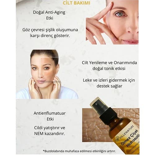 Villenature 2'li Set Ölmez Çiçek Hidrosolü “ımmortelle Hydrosol” (Helichrysum Italicum) 100 ml - Thumbnail 3