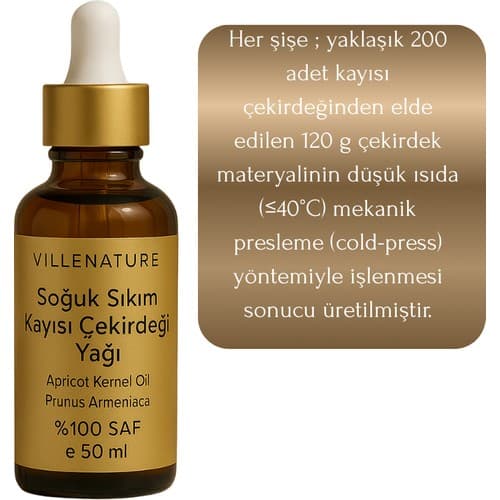 Villenature Soğuk Sıkım Kayısı Çekirdeği Yağı “apricot Kernel Oil” Prunus Armeniaca 50 ml - Thumbnail 2