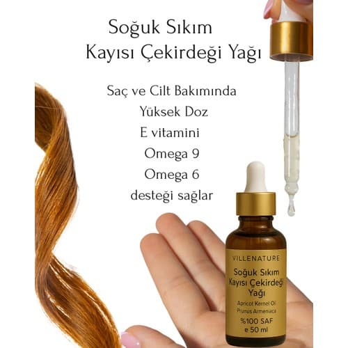 Villenature Soğuk Sıkım Kayısı Çekirdeği Yağı “apricot Kernel Oil” Prunus Armeniaca 50 ml - Thumbnail 3