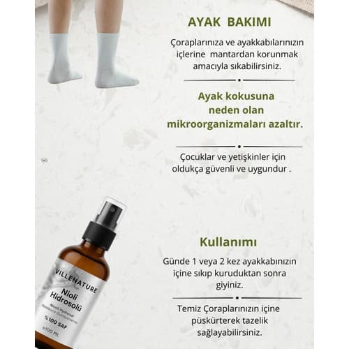 Villenature 2'li Nioli Seti - Nioli Hidrosolü 100 ml & Nioli Yağı 10 ml - %100 Saf ve Organik - Thumbnail 3