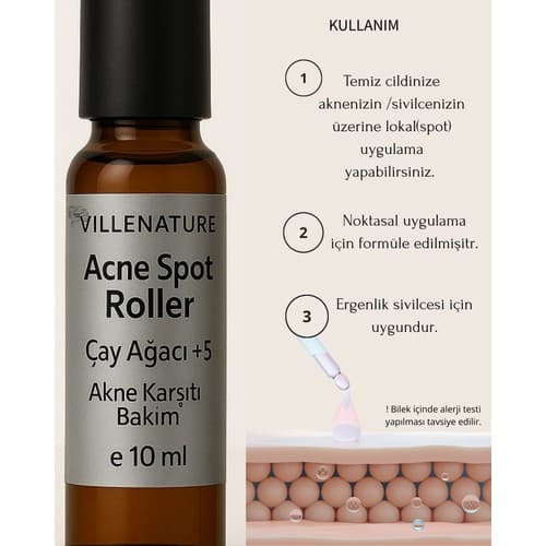 Villenature 2'li Set Çay Ağacı Yağı 10 ml & Acne Spot Roller 10 ml - Thumbnail 5