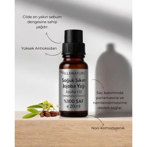 Villenature 2'li Set Hint Yağı 50 ml & Jojoba Yağı 20 ml - Thumbnail 3