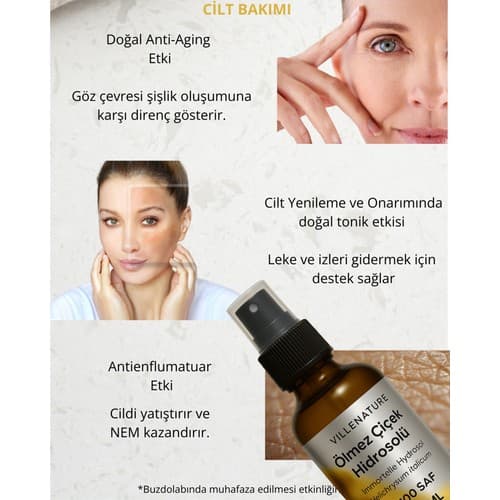 Villenature 2'li Set Ölmez Çiçek Hidrosolü 100 ml & Night Oil 10 ml - Thumbnail 2