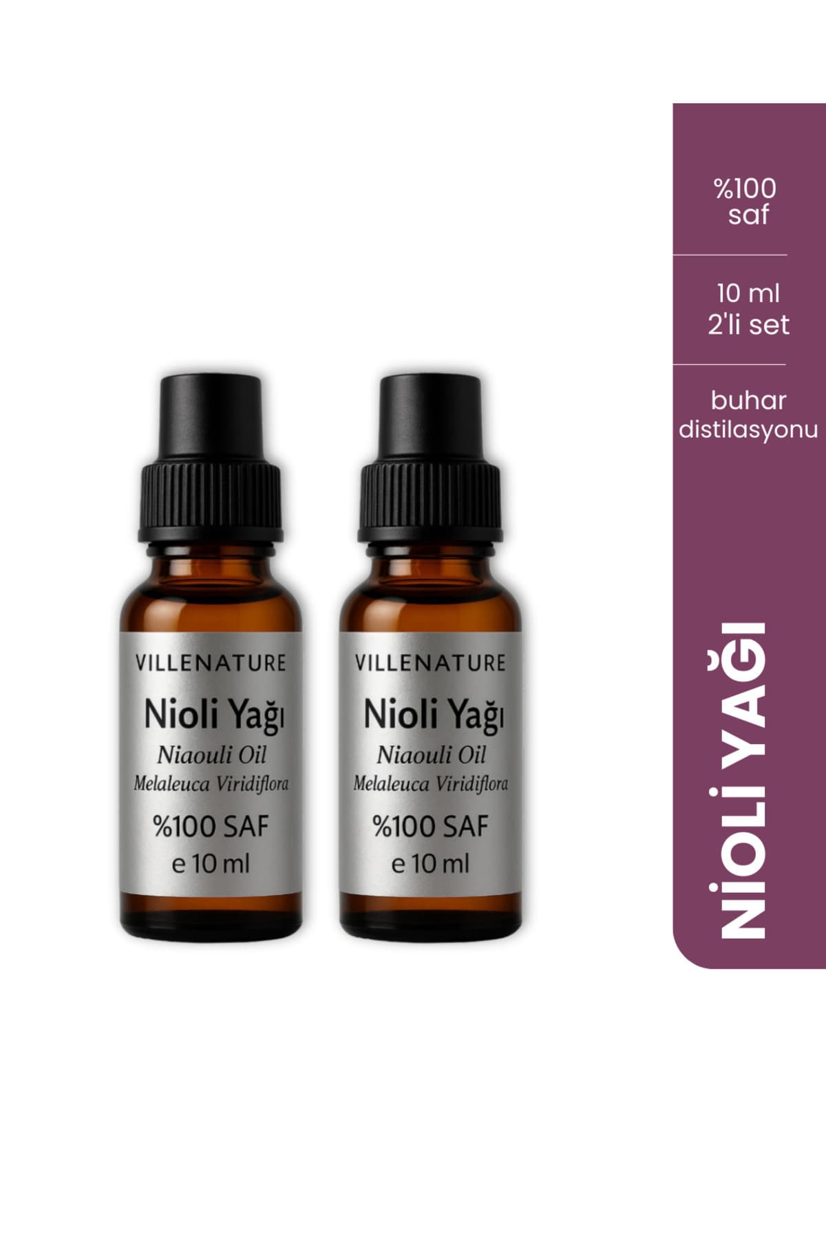 2'li Set Nioli Yağı “Niaouli Oil” (Melaleuca Viridiflora) 10 ML