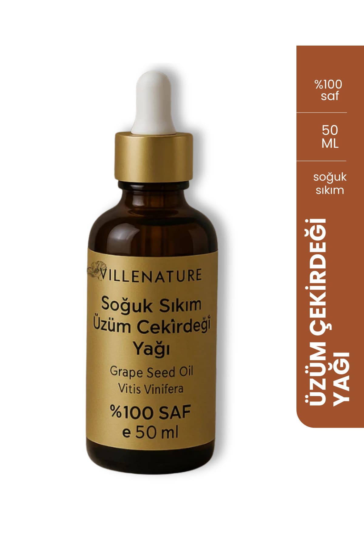 Soğuk Sıkım ÜZÜM ÇEKİRDEĞİ YAĞI 50 ML