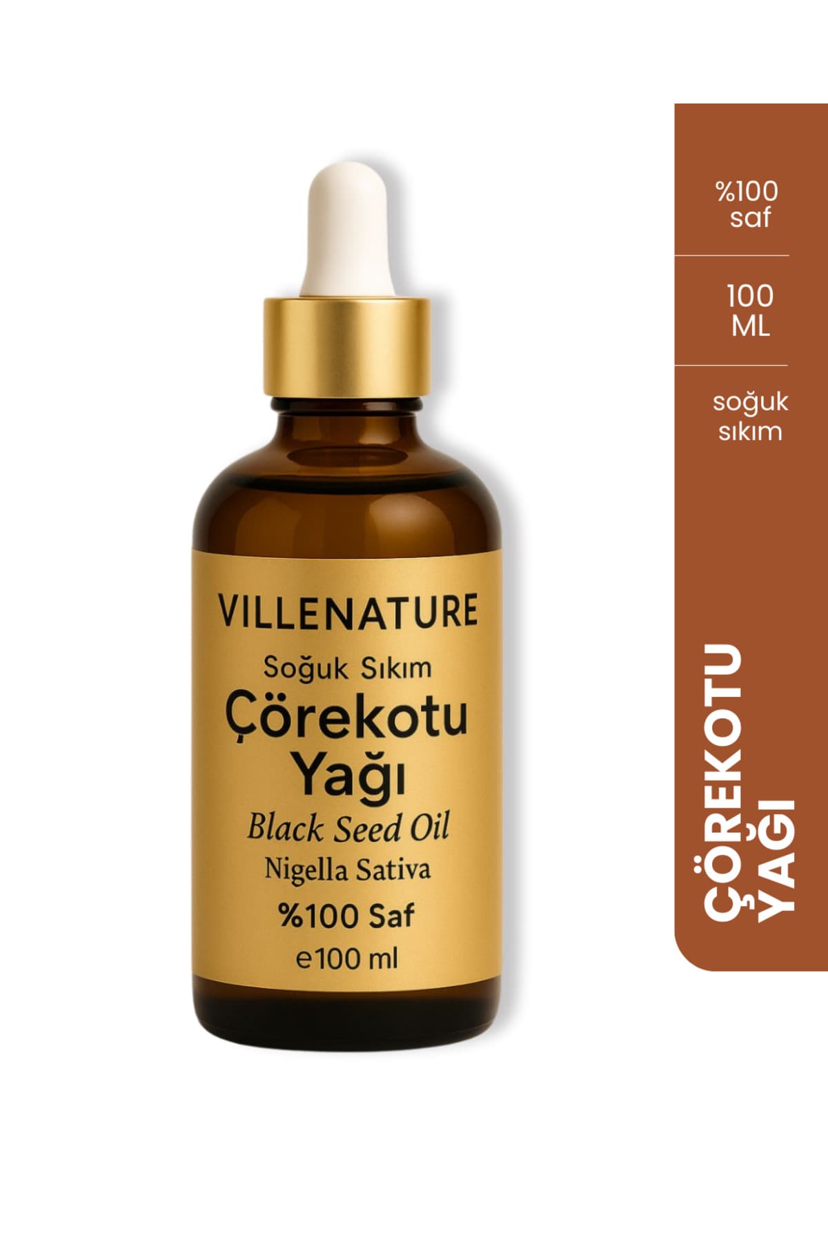 Soğuk Sıkım Çörekotu Yağı,Haftalık Taze Üretim 100 ML