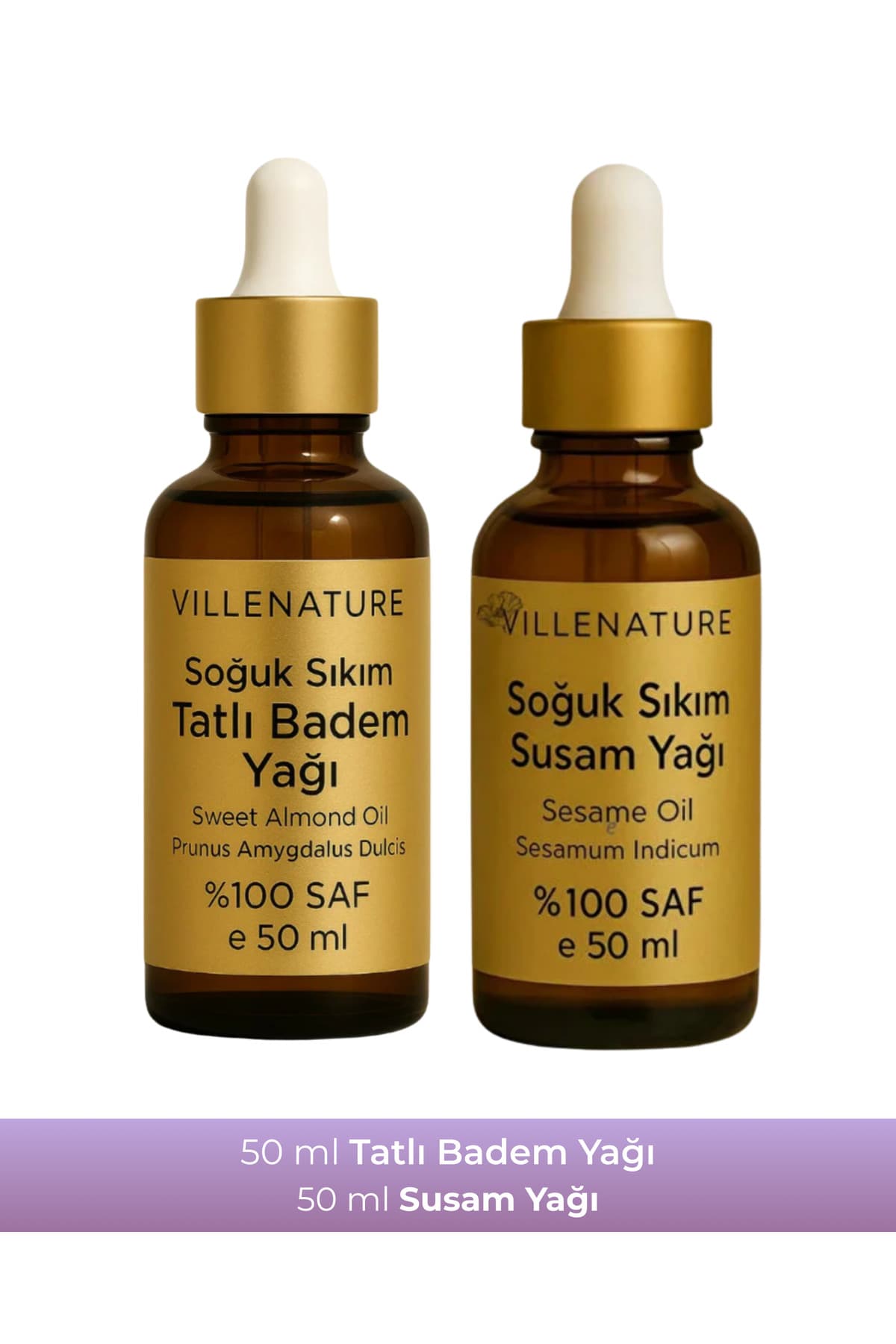 2'li Set Susam Yağı 50 ML & Tatlı Badem Yağı 50 ML