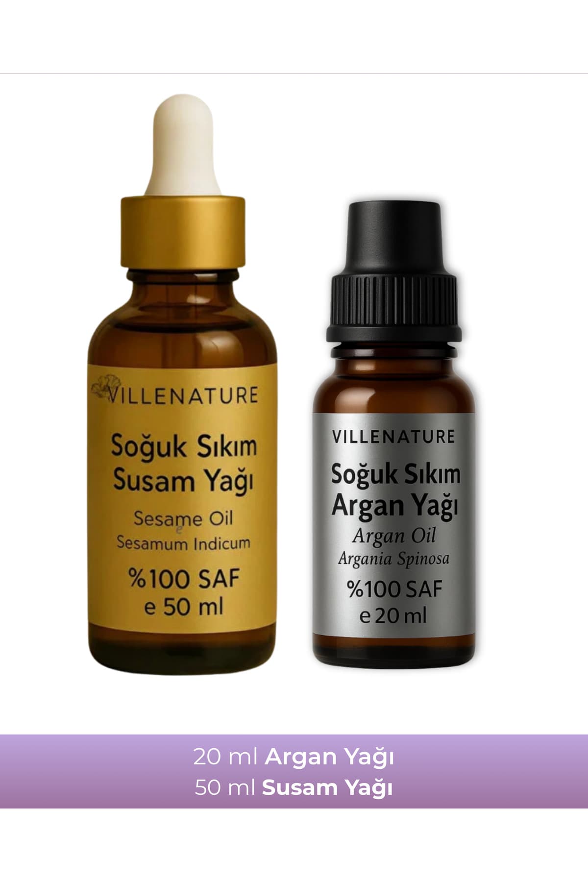 2'li Set Susam Yağı 50 ML & Argan Yağı 20 ML