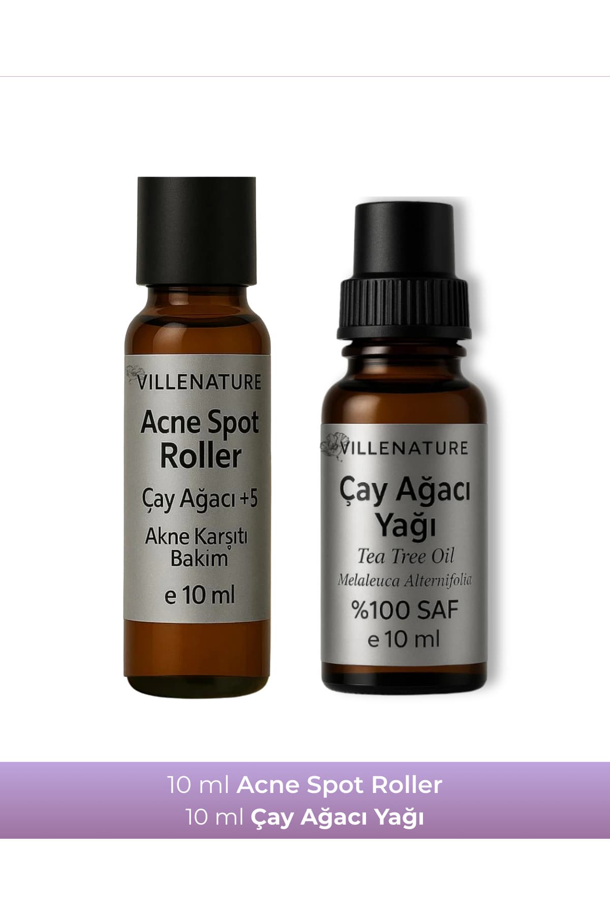 2'li Set Çay Ağacı Yağı 10 ML & Acne Spot Roller 10 ML