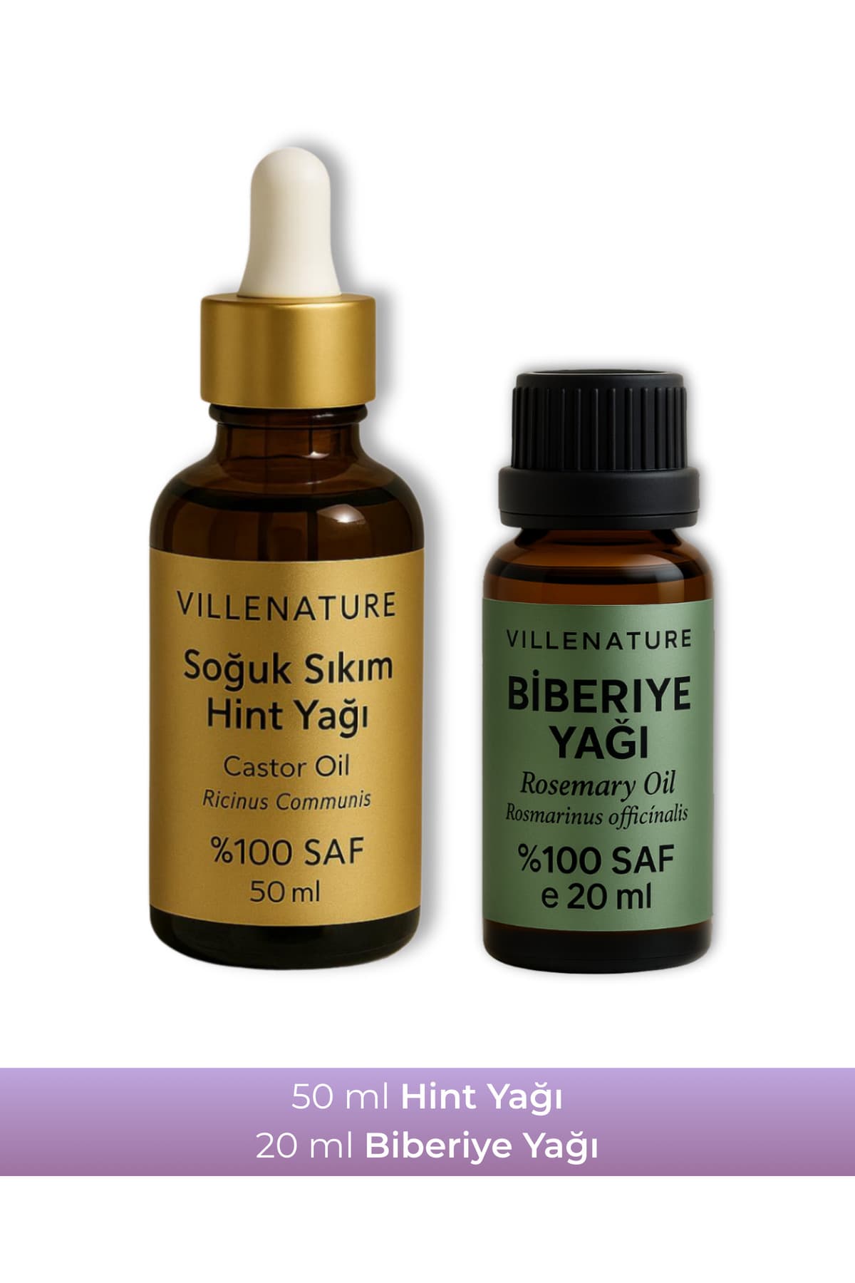 2'li Set Hint Yağı 50 ML & Biberiye Yağı 20 ML