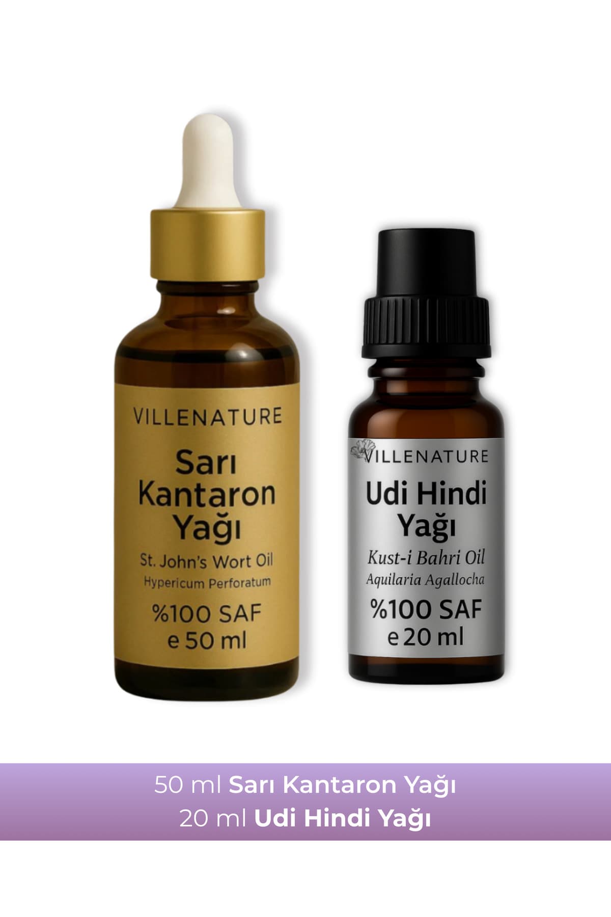 2'li Set Sarı Kantaron Yağı 50 ML & Udi Hindi yağı 20 ML