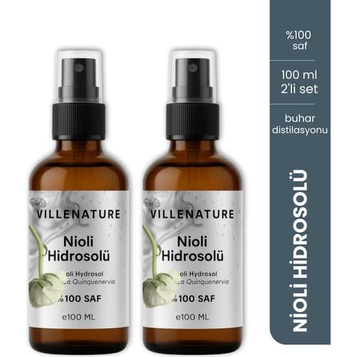 Villenature 2'li Set Nioli Hidrosolü “niaouli Hydrosol” (Melaleuca Leucadendron Viridiflora) 100 ml