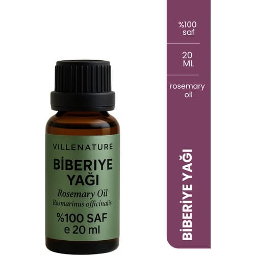 Villenature Biberiye Yağı "rosemary Oil" Rosmarinus Officinalis Saf ve Uçucu 20 ml