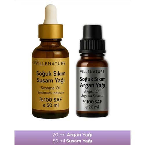 Villenature 2'li Set Susam Yağı 50 ml & Argan Yağı 20 ml